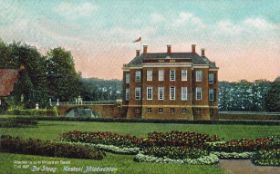 De Steeg, Kasteel Middachten met wimpel inomstreeks 1909 FB 15 nov. 2016.jpg