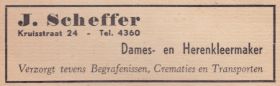 Advertentie kleermaker dames en heren J. Scheffer 1950 FB en site 25-10-2017.jpg