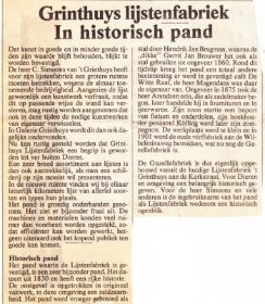 Grinthuys lijstenfabriek in historisch pand krantart. 1985 met GRWB en op FB 29 nov. 2014.jpg