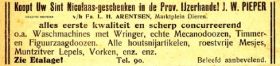 Advertentie van opa in Kerkbode Provinciale IJzerhandel november 1925 met naam WP.jpg
