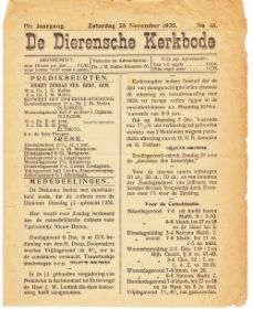 Dierensche Kerkbode 28 november 1925 met naam WP.jpg