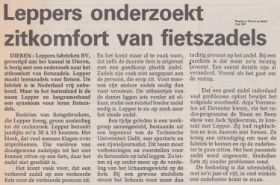 Leppers onderzoekt zitkomfort van fietszadels27 april 1989 FB 26 sep. 2015.jpg