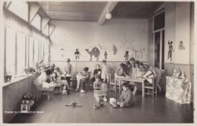 Speelzaal Koloniehuis Rivierhuis De Steeg in rond jaar 1950 FB en site17-1-2018.jpg